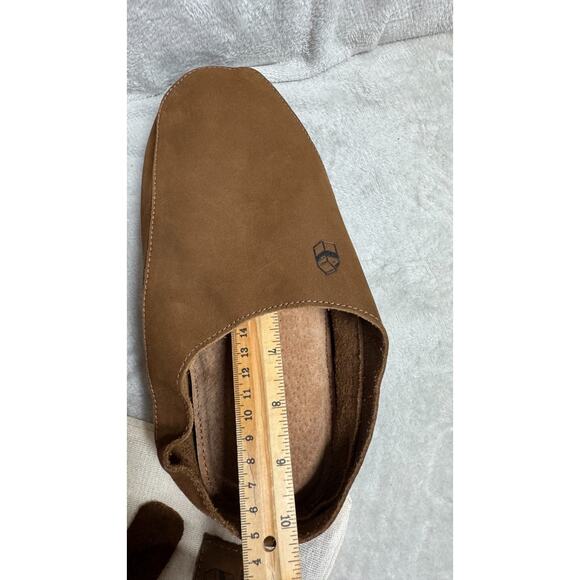 StockyardX La Leche NEW Mens Japanese Slippers Sz 10 Brown 100% Leather Handmade